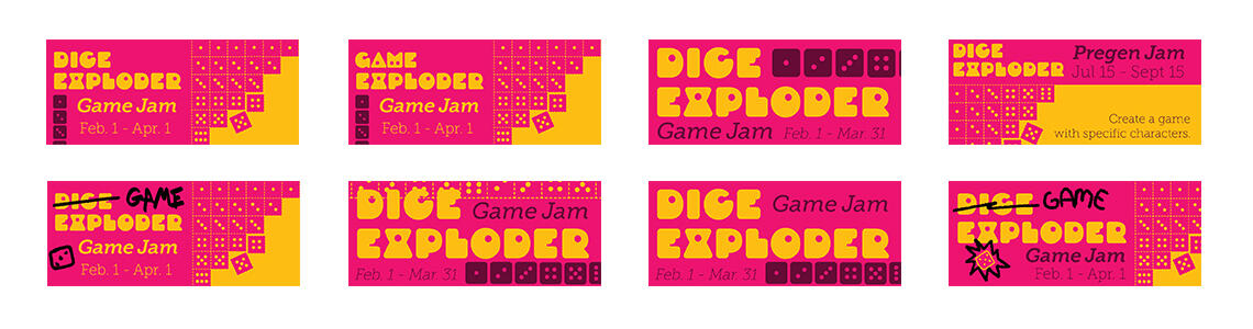 Dice Exploder Game Jam Banner Thumbs