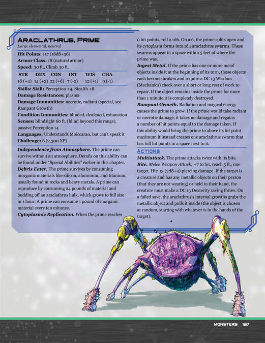 Spaceships &amp; Starwyrms - Creature Page