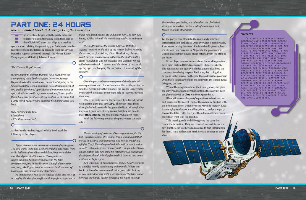 Spaceships &amp; Starwyrms - Adventure Module Spread