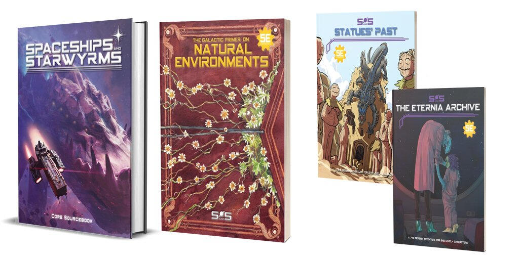 Spaceships &amp; Starwyrms - Book Mockups for Kickstarter