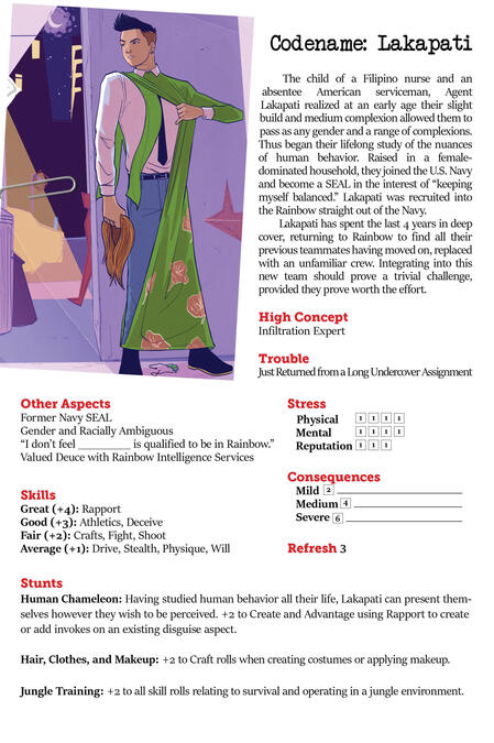 ESPionage Character Sheet